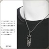 Jeem Feather Necklace Indian Jewelry Pendant Native American Series, Stainless