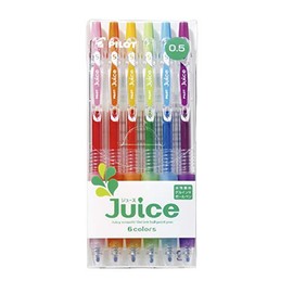 Pilot Gel Ballpoint Pen Juice 0.38, 6 Color Set (LJU-60EF-6C)