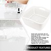 LNQ LUNIQI Double-layer Draining Basket Plastic Fruits Vegetable Washing Basket