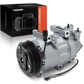A-Premium Air Conditioner AC Compressor with Clutch Compatible with Nissan Altima 2.5L 2007 2013-2018, Rogue 2.5L 2014-2020, VCS-14EC Style (Not DKS17D), w/Two Plugs