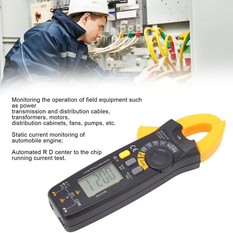 Clamp Meter High Accuracy 4000 Counts Multifunctional Multimeter for Home