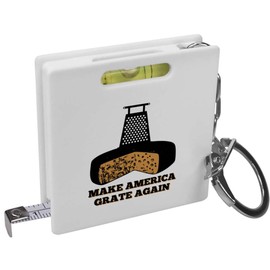 'America Cheese Grater' Keyring Tape Measure/Spirit Level Tool (KM00042860)