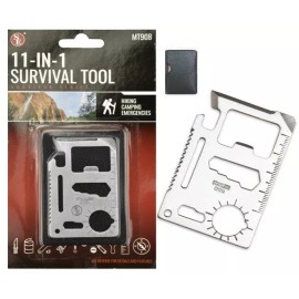 Gadgets Collection 11-IN-1 Multi Function Survival Pocket Card Tool Outdoor Camping Emergency Gear
