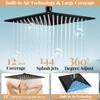 12'' Rain Shower Head with Handheld Spray, Black Shower Head