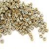 500 cuentas de letras, pulseras de plata cuadradas de acrílico