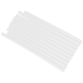 CYSFETENA Pack of 10 Hot Glue Sticks, 7 x 150 mm, Colourful Hot Glue Sticks for 20 W Hot Glue Gun, Strong Glue Stick for DIY Crafts, Repairs and Crafts, DIY, Repairs (Transparent)