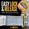 US Cargo Control Double-Fitted E-Track Ratchet Straps (4 Pack), 4,400