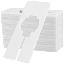 UNGFEI 50 PCS 120 x 50mm White Rectangle Clothing Rack Rize Dividers, Clothes Hanger Dividers for Sorting Clothes Size