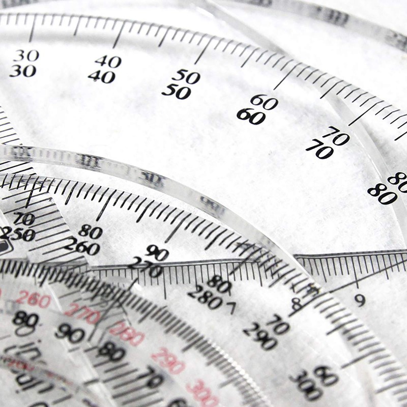 Circle Protractor 360 Degree Protractor Ruler Math Geometry Tools for