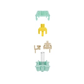Gateron Jade Yellow Pro Keyboard Switches, Linear 55gf RGB LED Pre Lubed 5 Pins Key Switches for Mechanical Keyboard(90pcs)