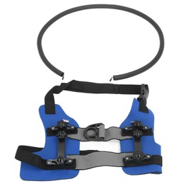 Blind Dog Harness Adjustable Collision Guide Ring Sturdy Blind Pet Guard for Visually Impaired Pets (S)