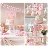 Kriyokiaa pink bow coquette birthday decorations