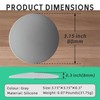 3.15" Round Door Stopper Wall Protector (5 PCS Black) Wall