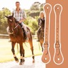 MiOYOOW Pack of 2 Leather Spur Straps, Adjustable Retro Western