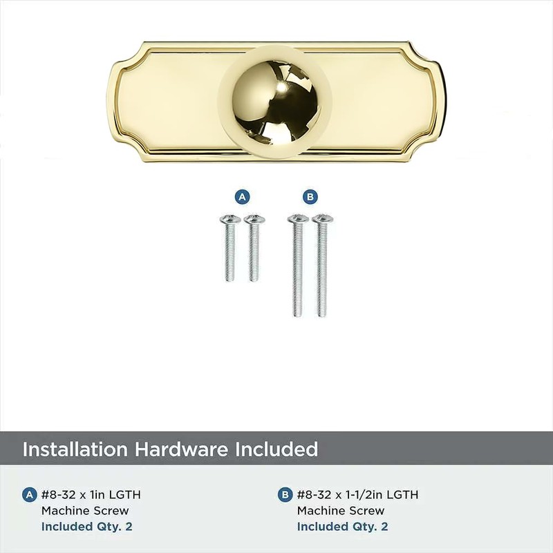 khtumeware 10-Pack Heavy Duty Solid Backplate for Cabinet Knobs Polished