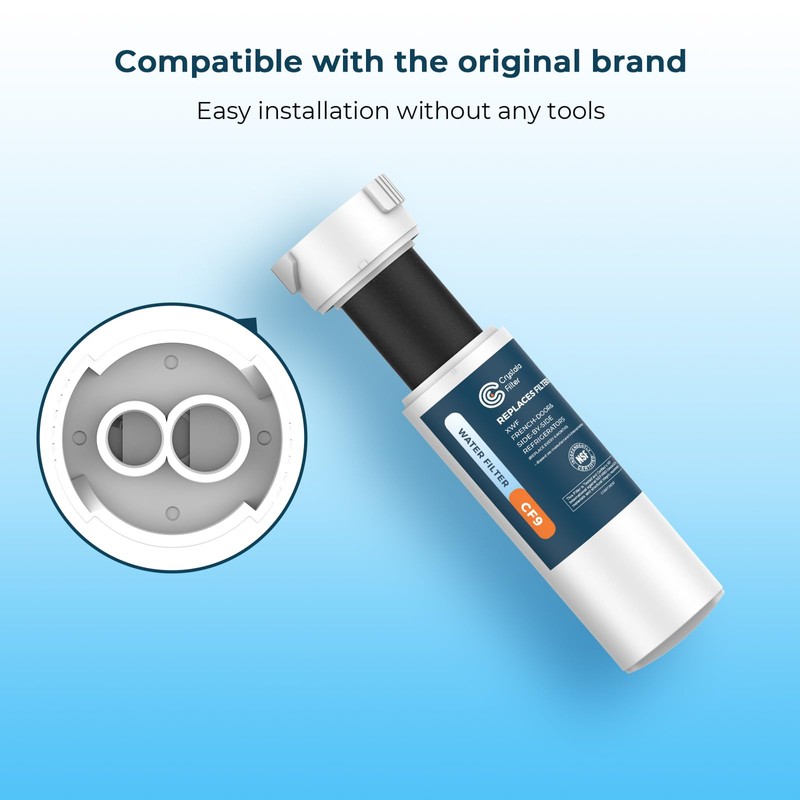 Crystala Filters XWF Replacement for GE XWF Refrigerator Water Filter