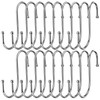 Firschoie Pack of 18 S Hooks, Stainless Steel S Hooks,