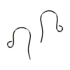 NBK Earrings Hook 10 Pairs W12 x H10 mm Black Nickel A12 – 480 