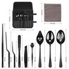 Recsrdce Professional Stainless Steel Culinary Plating Set,9 Piece Culinary Plating