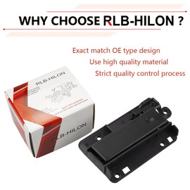 RLB-HILON - Mango de pestillo compatible con Chevy Silverado GMC Sierra 1500 2500 HD 3500 HD 2007 2008 2009 2010 2011 2012 2013 año, 15914995 color negro