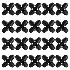 VooGenzek 20 PCS 4/7 mm Drip Irrigation Fittings, Lock Barbed Cross Connectors, Leak Free Lock Barbed Connector, for Garden Irrigation Systems