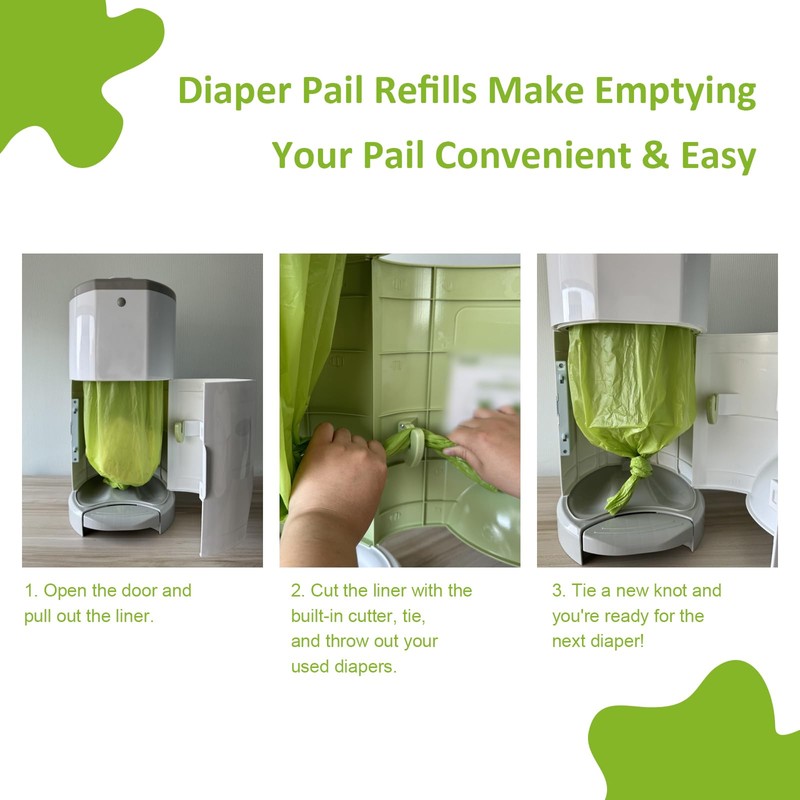 Refills Compatible with Dekor CLASSIC Diaper Pail Refills | 4