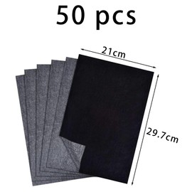 50 Sheets Transfer Paper, Tracing Paper, Carbon Paper, Carbon Paper, Carbon Paper (Black)