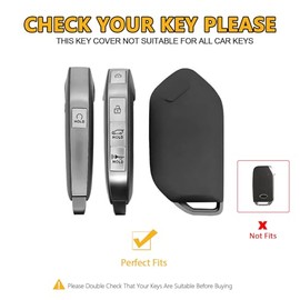 FT FUNTOR para Kia Funda para Llavero, Funda de TPU Blanda con Protección Completa Compatible con Kia Telluride Sorento K4 K5 GT-LINE 2023-2025 (Oro/Blanco)