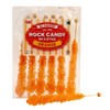 Extra Large Rock Candy Sticks: 6 Orange Rock Candy Sticks
