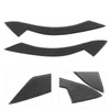 Pair Carbon Fiber Headlight Eyebrow Eyelid Simple Installation Fit for