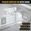 Nilight Straight Trailer Coupler with Security Latch&Chain for 2-Inch Hitch