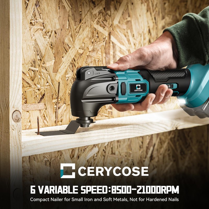 Cordless Oscillating Tool Compatible with Makita Battery, 21000 OPM Max