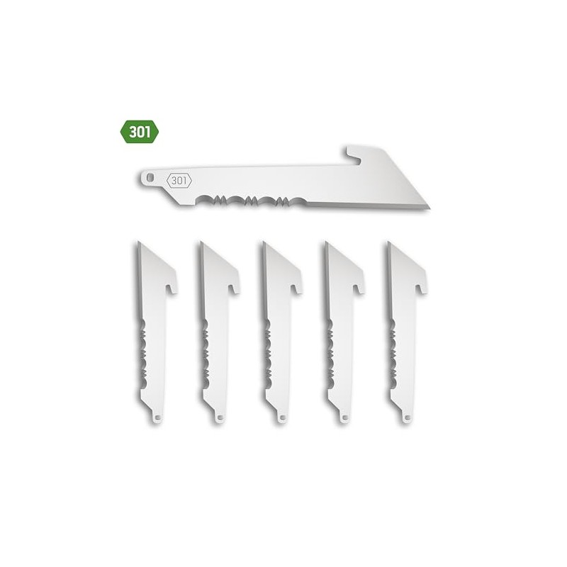 OUTDOOR EDGE RazorSafe 3" Utility with Serrations | 6 Pack