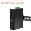 kenable DIN Rail Mounting Bracket 1U for 19 Inch Rack