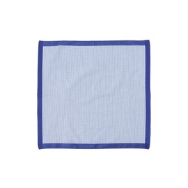 Beamswef Graziina Men's Handkerchief Handkerchief Graph Check Handkerchief, BLUE/C