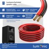 Lumonic Lautsprecherkabel | 10m Rot Schwarz | 2X 4mm² CCA