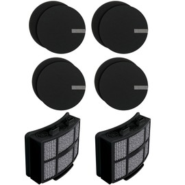 Fette Filter Replacement Filters for Bissell Vacuums, Compatible with SurfaceSense MultiClean 3418, Pet Hair Eraser Turbo 3774F, PowerLifter 3404.2 Post-Motor & 4 Pre-Motor Filters