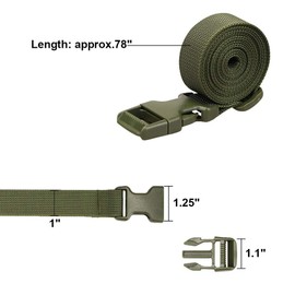 Magarrow Luggage Straps Adjustable Travel Accessories Luggage Strap Suitcase Travel Buckle Belt Non-Slip Suitcase Strap Luggage Strap Packing Belt for Travel (Green - Pack of 4)