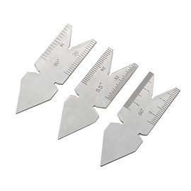 Fishtail Center Gauge Stainless Steel Center Gauge Screw Cutting Thread Measuring Lathe Tool 55°& 60° Industrial Thread Plug Gage Set