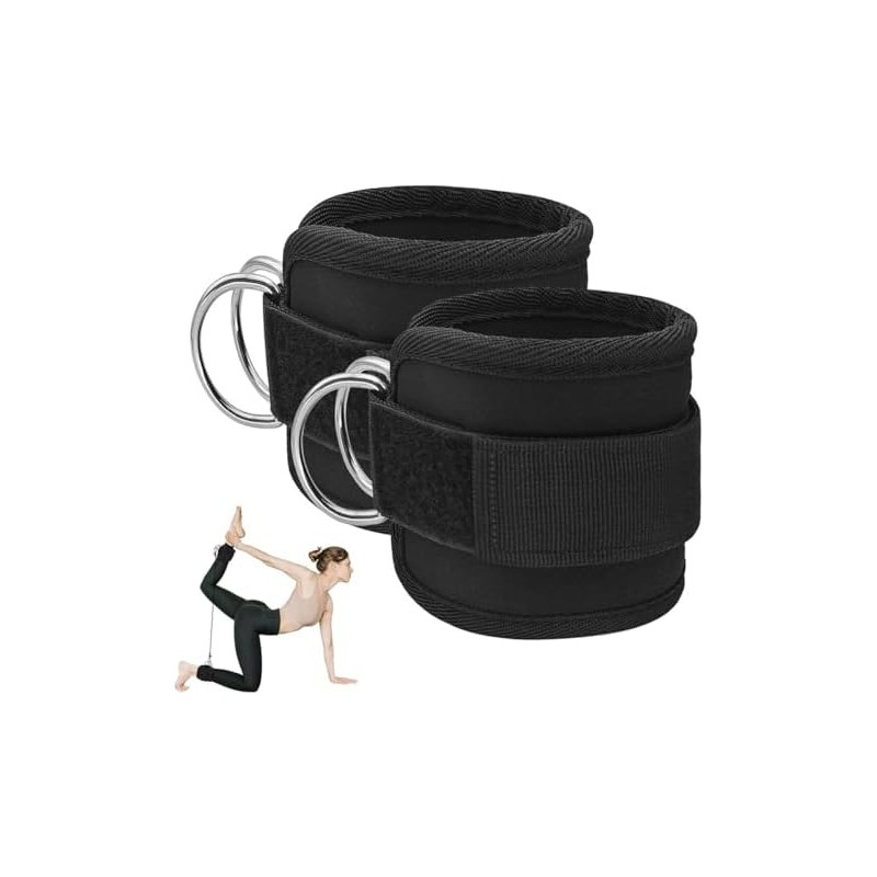 Correas Tobillo Anillo D 2 Pzs Grilletes Velcr Ajustable Gym