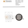 Premier Copper Products D-415ORB 4.25-Inch Round Shower Drain Cover, Oil