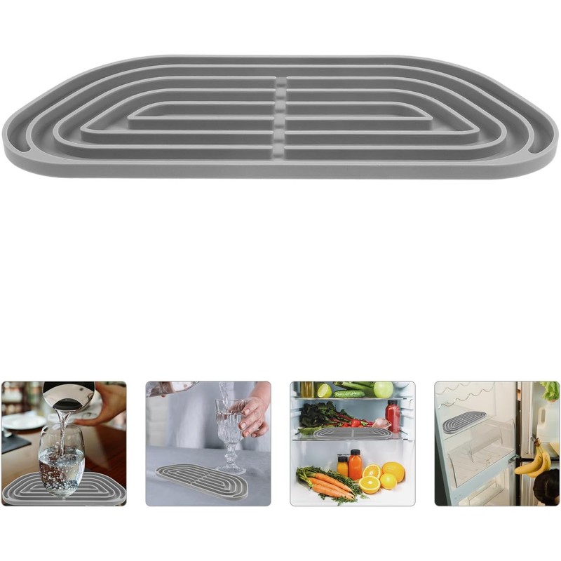GALPADA Tapete de Silicona para Refrigerador Antideslizante Protector para Bandeja