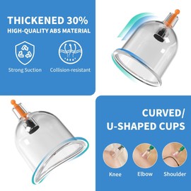 X-SUNGMT Cupping Set, 32 Professional Chinese Acupoint Cups for Massage Therapy, Hijama for Muscle & Joints