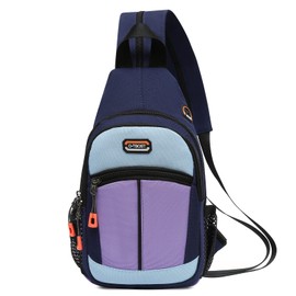 DORRISO Fashion Women's Chest Bag Men's Backpack Unisex Shoulder Bag Travel Shoulder Bag Lightweight Casual Holiday Hiking Portable Shoulder Bags Durable Small Messenger Bags, blue, shoulder bags