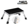 Dulepax Folding Step Stool, RV Steps, Height Adjustable Stepping Stool,