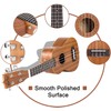 Everjoys Mahogany Soprano Ukulele Starter Kit - Professional 21 inch