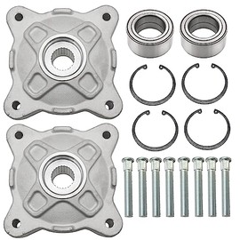Bujes de rueda delantera izquierda y derecha y rodamiento y espárragos para Polaris RZR 800 RZR 800 S 2008-2014 RZR 570 2012-2013 RZR 570 S 2017