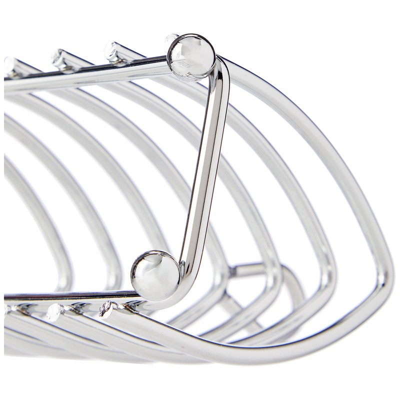 KitchenCraft 1 x Chrome Toast Rack for Six Slices 12.5