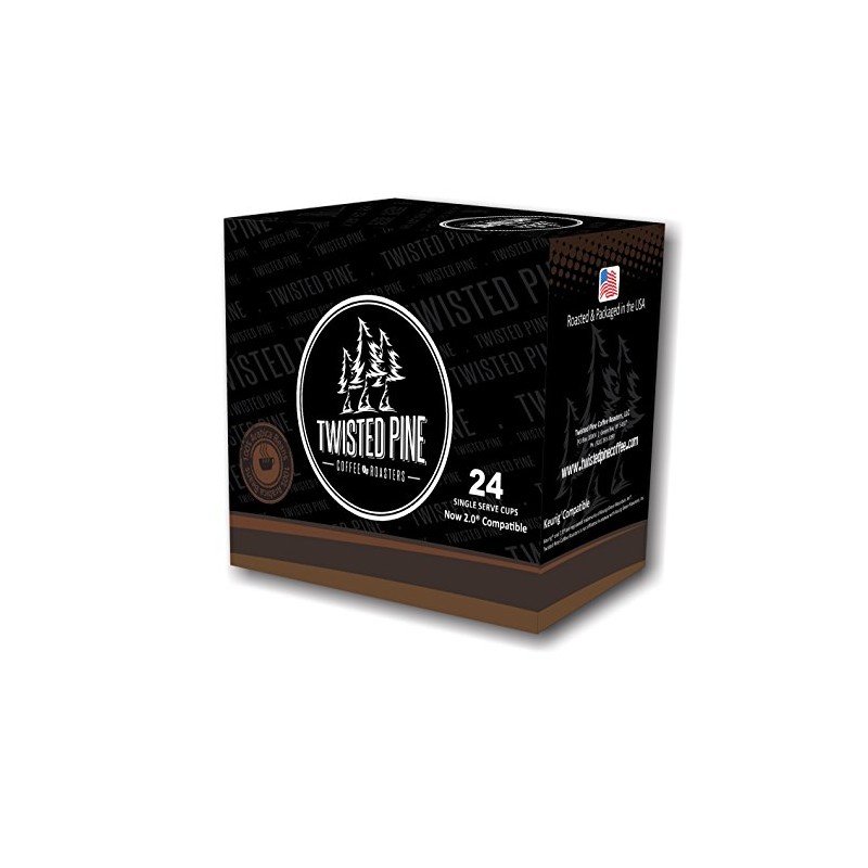 Twisted Pine Coffee Candy Cane, Flavored Coffee, Single-Serve Cups for