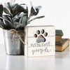 Primitives by Kathy Hand-Lettered Slat Box Sign We're Cat People